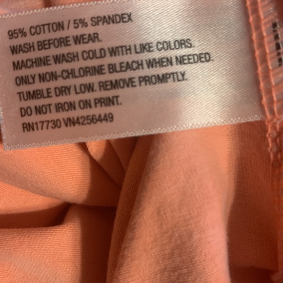 Bundle of 2 girls Cherokee adjustable spaghetti strap tanks cantaloupe & teal - Picture 5 of 10